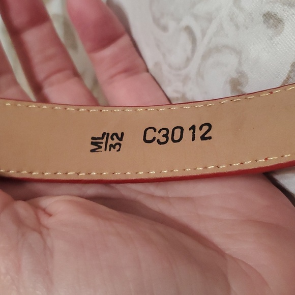 Brighton Red Belt with Golf Charms Size ML/32 - Picture 3 of 16